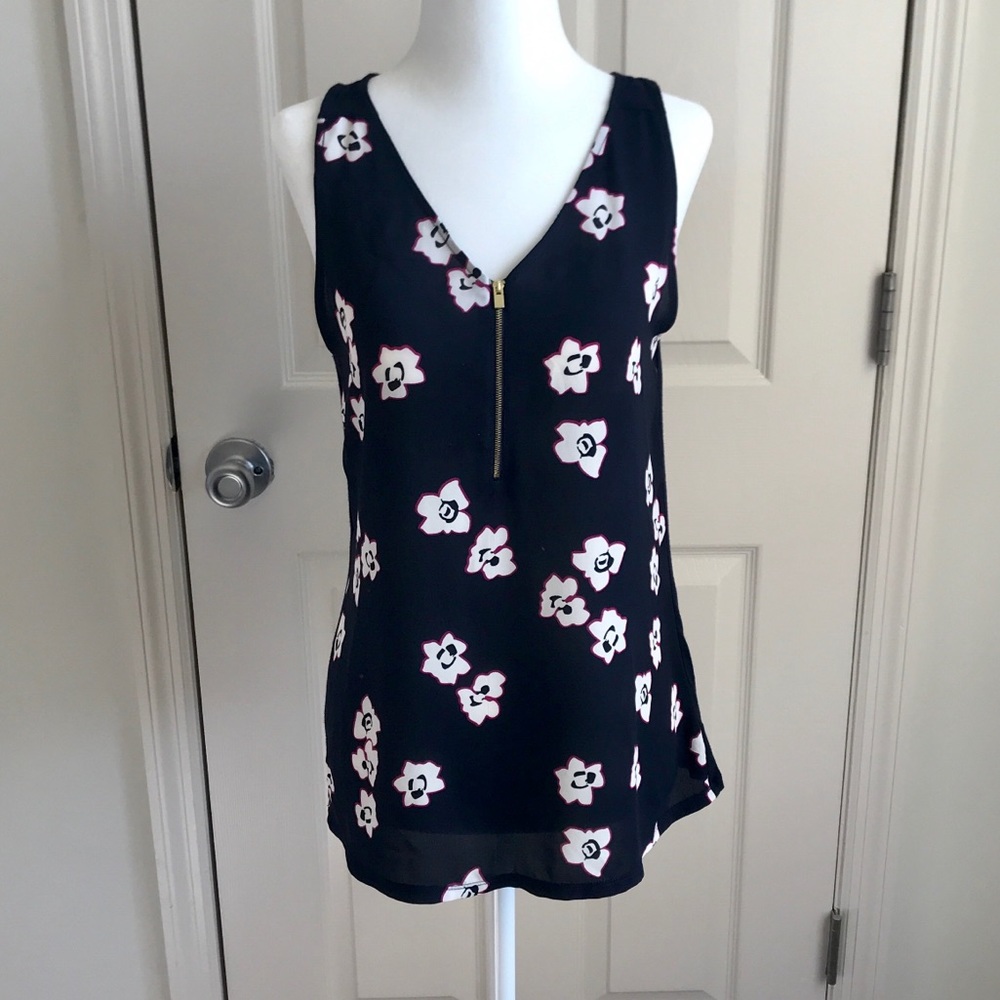 Express Navy Blue Sleeveless Blouse